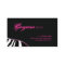 Jewellery Business Cards Animal Zebra Sparkle Pink
