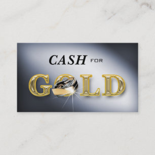 Jewellery Business Cards Cash for Gold Silver