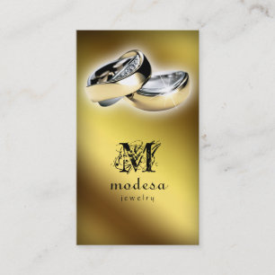 Jewellery Business Cards Engagement Rings Gold V