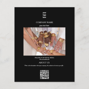 Jewellery Business Logo Promotional Advertising  Flyer