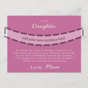 Jewellery Card to Daughter