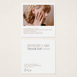 Jewellery Care Photo Card