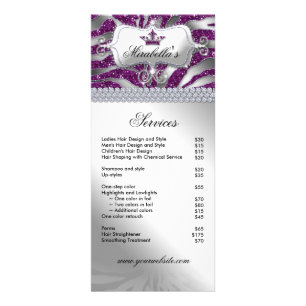 Jewellery Crown Rack Card Zebra Luxury Sparkle