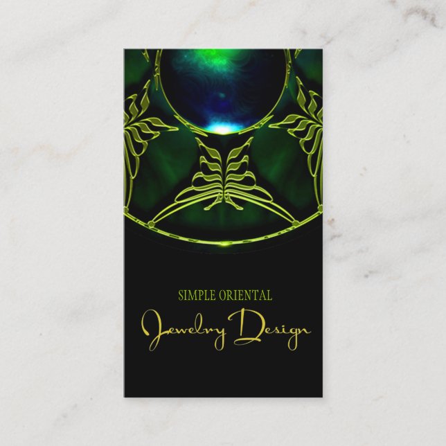 Jewellery Design Small Jewellery Business Business Card (Front)