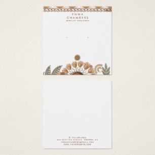 Jewellery Designer Boho Terracotta Earring Display