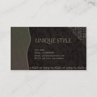 Jewellery designer business card