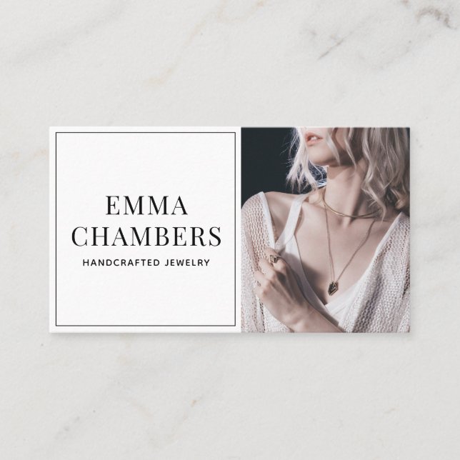 Jewellery Designer Business Card (Front)