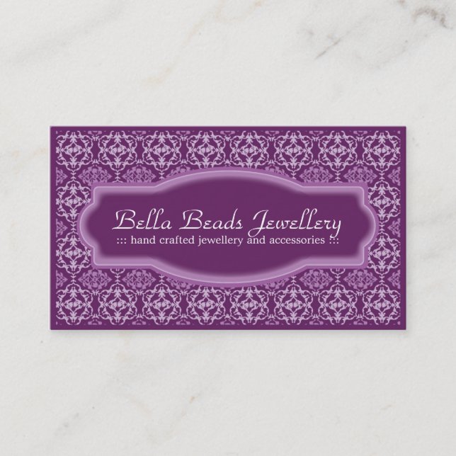 Jewellery Designer Business Card (Front)