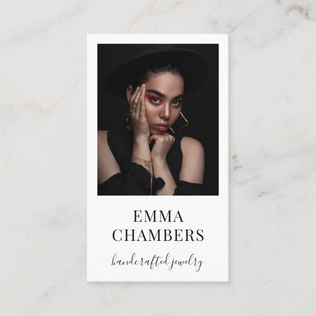 Jewellery Designer Business Card (Front)