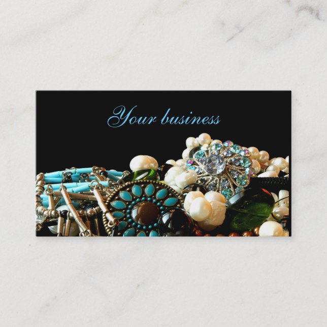Jewellery designer business cards (Front)