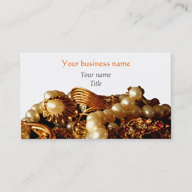 Jewellery Designer Business Cards (Front)