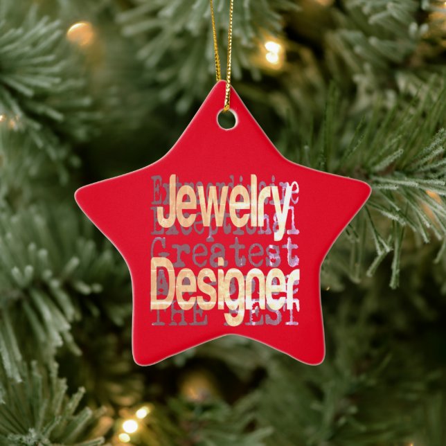 Jewellery Designer Extraordinaire Ceramic Ornament (Tree)