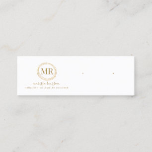 Jewellery Designer Gold Script Display Cards