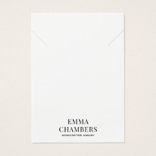 Jewellery Designer Necklace Bracelet Business Card