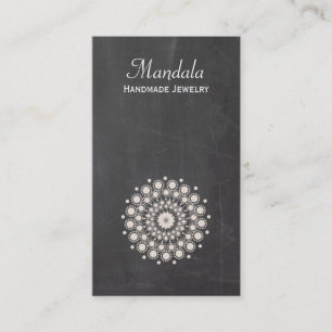 Jewellery Designer Rustic Lotus Flower Business Card