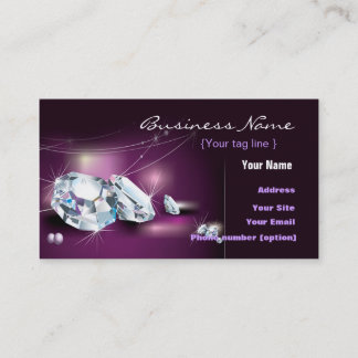 Jewellery Diamond Business Card Template