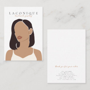 Jewellery Display Girl Portraits Abstract Business Card