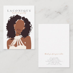 Jewellery Display Girl Portraits Abstract Business Card