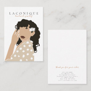 Jewellery Display Girl Portraits Abstract Business Card