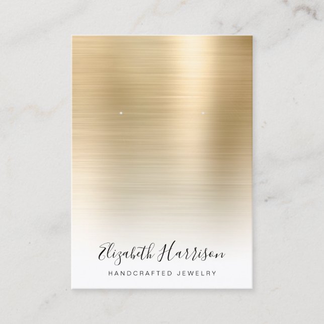 Jewellery Display Gold Business Card (Front)