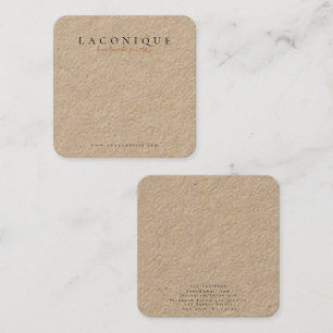 Jewellery Display Jewellery Earring Kraft Square Business Card