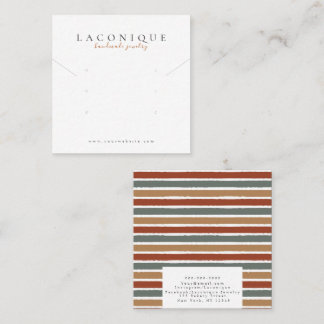 Jewellery Display | Jewellery Earring | Modern Square Business Card