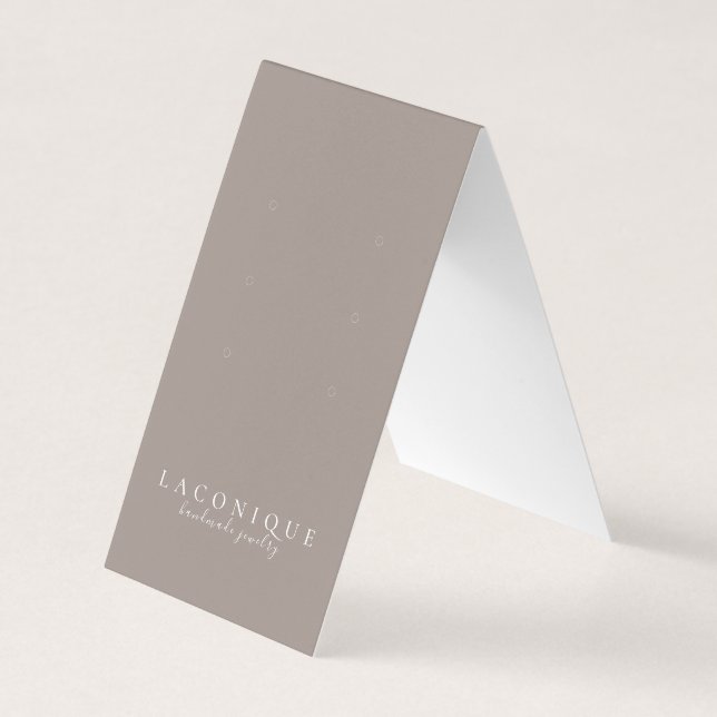 Jewellery Display | Neutral | Minimalistic Business Card (Front)