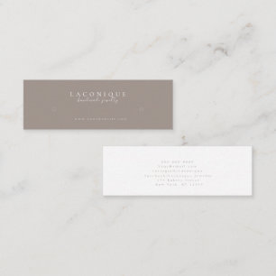 Jewellery Display Neutral Minimalistic Mini Business Card