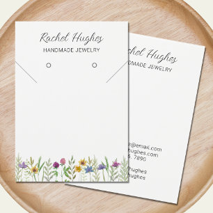 Jewellery Floral Display Card
