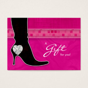Jewellery Gift Card Spa Valentine's Day Heart Boot