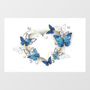 Jewellery Heart with Butterflies Morpho