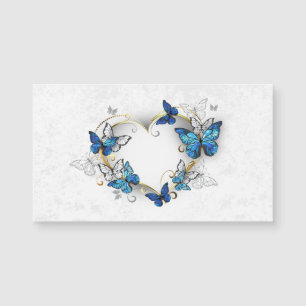Jewellery Heart with Butterflies Morpho