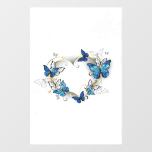 Jewellery Heart with Butterflies Morpho