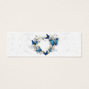Jewellery Heart with Butterflies Morpho
