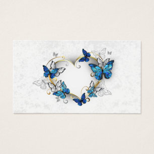 Jewellery Heart with Butterflies Morpho