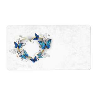 Jewellery Heart with Butterflies Morpho