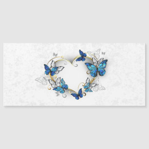 Jewellery Heart with Butterflies Morpho