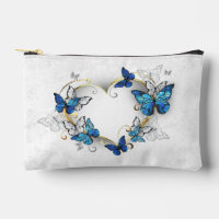 Jewellery Heart with Butterflies Morpho