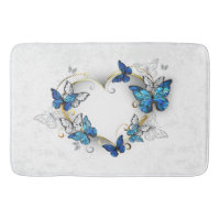 Jewellery Heart with Butterflies Morpho