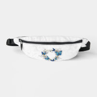 Jewellery Heart with Butterflies Morpho