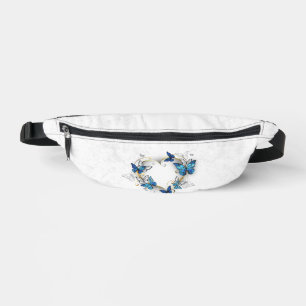 Jewellery Heart with Butterflies Morpho Bum Bags