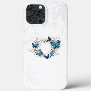 Jewellery Heart with Butterflies Morpho iPhone 13 Pro Max Case