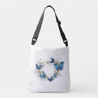 Jewellery Heart with Butterflies Morpho