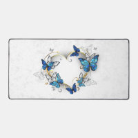 Jewellery Heart with Butterflies Morpho
