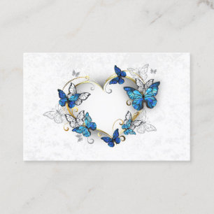 Jewellery Heart with Butterflies Morpho Discount Card