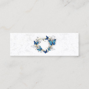 Jewellery Heart with Butterflies Morpho Loyalty Card