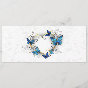 Jewellery Heart with Butterflies Morpho Menu