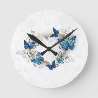 Jewellery Heart with Butterflies Morpho