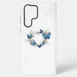 Jewellery Heart with Butterflies Morpho Samsung Galaxy Case