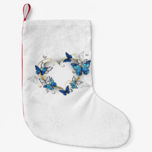 Jewellery Heart with Butterflies Morpho Small Christmas Stocking